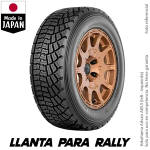 LLANTA 160/640R15 (195/65R15) YOKOHAMA ADVAN A053L TL A70 (rally) (Made in JAPAN) (Left)